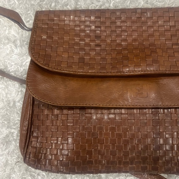 Fendi Brown Woven Leather Shoulder Bag - Picture 11 of 15